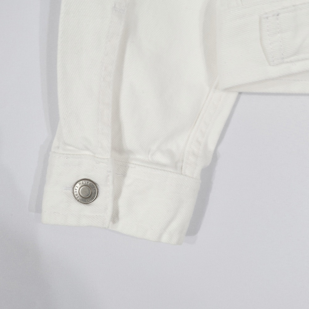 Ralph Lauren Denim Trucker Jacket Womens M White Classic Cotton $165 NWT - Picture 10 of 16